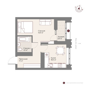 Квартира 36,7 м², 1-комнатная - изображение 1