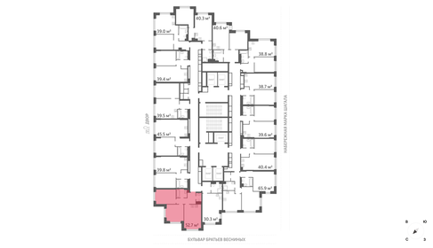 Квартира 52,7 м², 2-комнатная - изображение 2