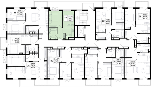 Квартира 35,7 м², 1-комнатная - изображение 2