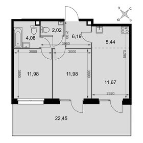 Квартира 76 м², 3-комнатные - изображение 1