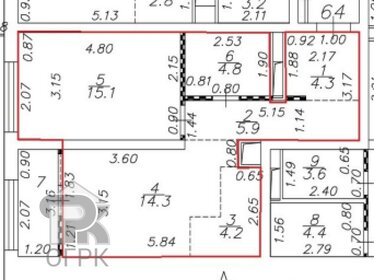Квартира 49 м², 2-комнатная - изображение 1