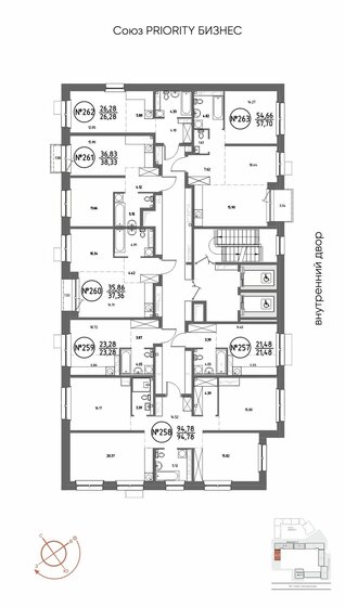 19,8 м², квартира-студия 4 700 000 ₽ - изображение 73