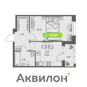 Квартира 37,9 м², 1-комнатная - изображение 1