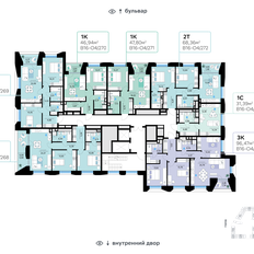 Квартира 83,9 м², 2-комнатная - изображение 2