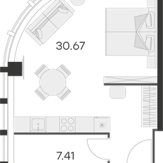 Квартира 36,4 м², студия - изображение 3