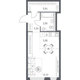 Квартира 35,5 м², студия - изображение 1