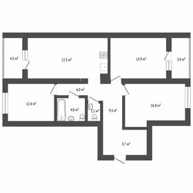Квартира 92 м², 3-комнатная - изображение 1