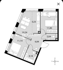 Квартира 51,5 м², 3-комнатные - изображение 1