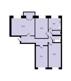 Квартира 104,8 м², 4-комнатная - изображение 4