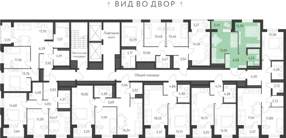 Квартира 38,2 м², 1-комнатная - изображение 2