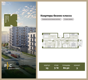 Квартира 80,9 м², 3-комнатная - изображение 1