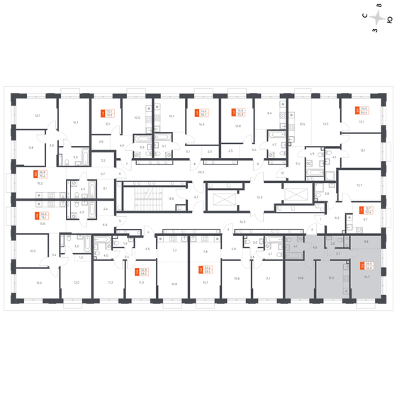 52,3 м², 2-комнатная квартира 11 000 000 ₽ - изображение 92