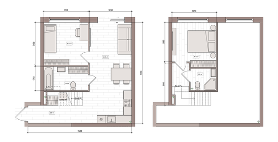 Квартира 69,9 м², 2-комнатная - изображение 1