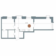 Квартира 56 м², 2-комнатная - изображение 2