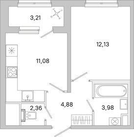 Квартира 36 м², 1-комнатная - изображение 1
