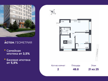 Квартира 48,8 м², 2-комнатная - изображение 1