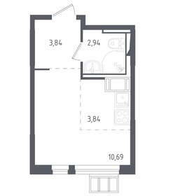 Квартира 21,4 м², студия - изображение 1