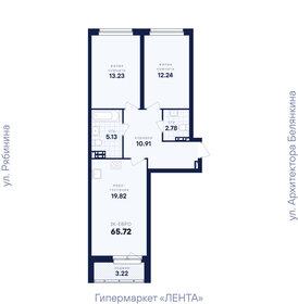 Квартира 65,7 м², 2-комнатная - изображение 3