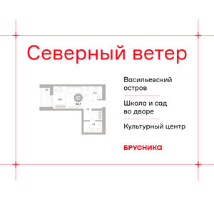 Квартира 34,7 м², студия - изображение 1
