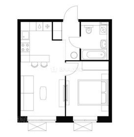 Квартира 34 м², 1-комнатные - изображение 1