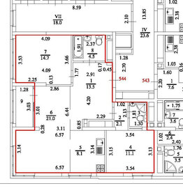 Квартира 77,4 м², 3-комнатная - изображение 1
