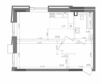 Квартира 48 м², 2-комнатная - изображение 1