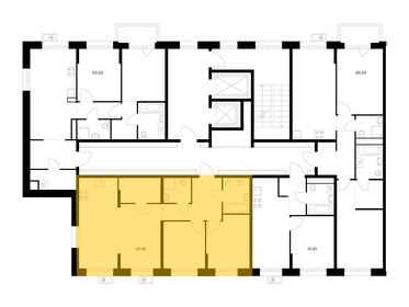 Квартира 66,9 м², 2-комнатная - изображение 2