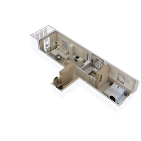 Квартира 48 м², 1-комнатная - изображение 3