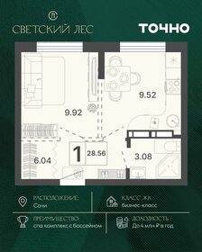 Квартира 28,6 м², 1-комнатная - изображение 1