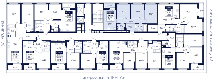 Квартира 64 м², 3-комнатная - изображение 3