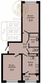 Квартира 61,4 м², 2-комнатная - изображение 1