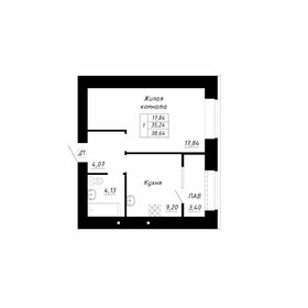 Квартира 74,5 м², 3-комнатная - изображение 1