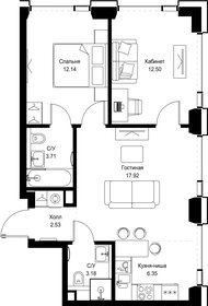 Квартира 58,3 м², 2-комнатная - изображение 2