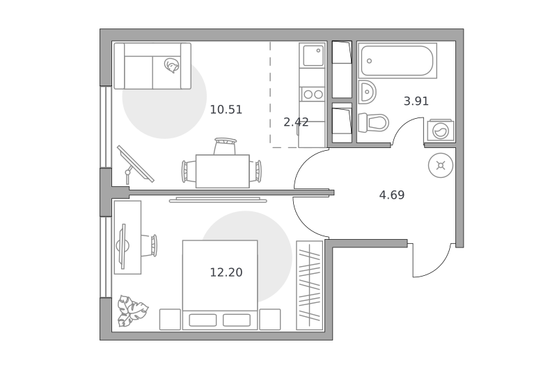 32,4 м², квартира-студия 7 999 000 ₽ - изображение 99