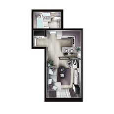 Квартира 29 м², студия - изображение 3