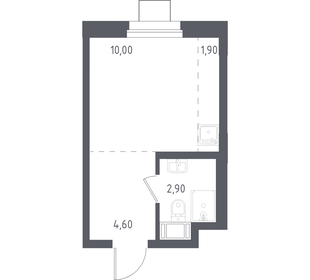 Квартира 19,2 м², студия - изображение 1