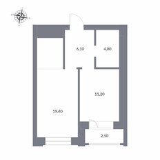 Квартира 44 м², 2-комнатная - изображение 2