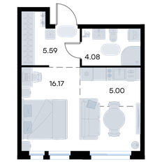 Квартира 30,8 м², студия - изображение 3