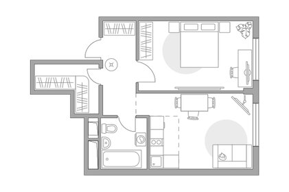 Квартира 37,8 м², 2-комнатная - изображение 1