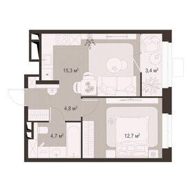 Квартира 40,9 м², 1-комнатная - изображение 1