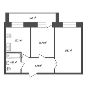 Квартира 49,8 м², 2-комнатная - изображение 1