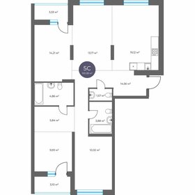Квартира 102,4 м², 5-комнатная - изображение 1