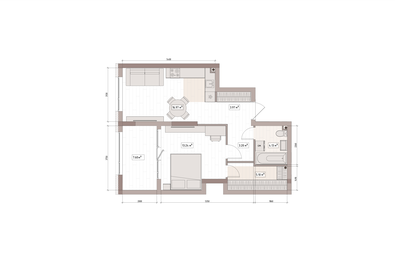 Квартира 51,7 м², 2-комнатная - изображение 3