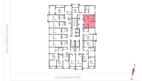 Квартира 35 м², 1-комнатная - изображение 3