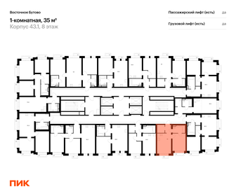 Квартира 35 м², 1-комнатная - изображение 2