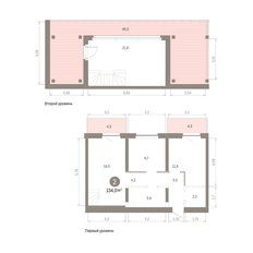 Квартира 134 м², 2-комнатная - изображение 3