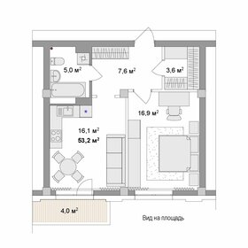 Квартира 53,3 м², 2-комнатная - изображение 1