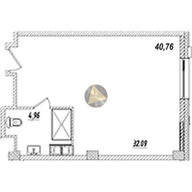 Квартира 40,8 м², студия - изображение 1