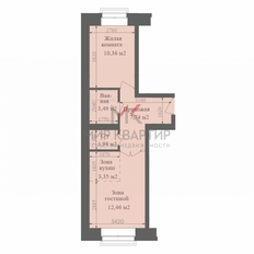 Квартира 39,4 м², 2-комнатная - изображение 4