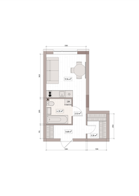 Квартира 26,6 м², студия - изображение 2